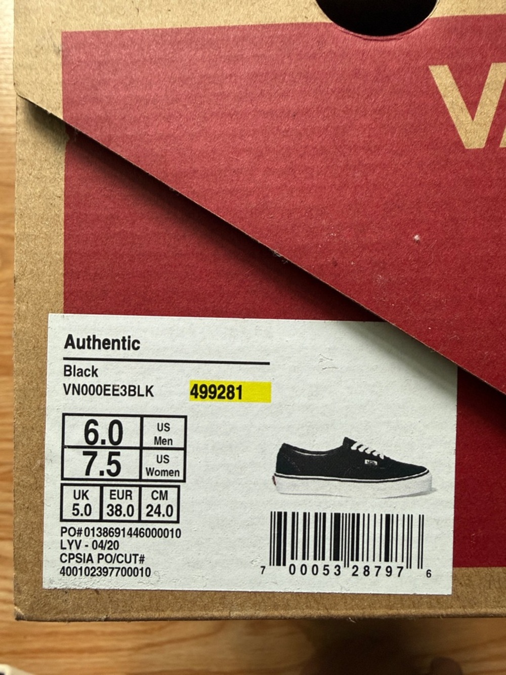 Authentic Vans - Picture 4 of 5